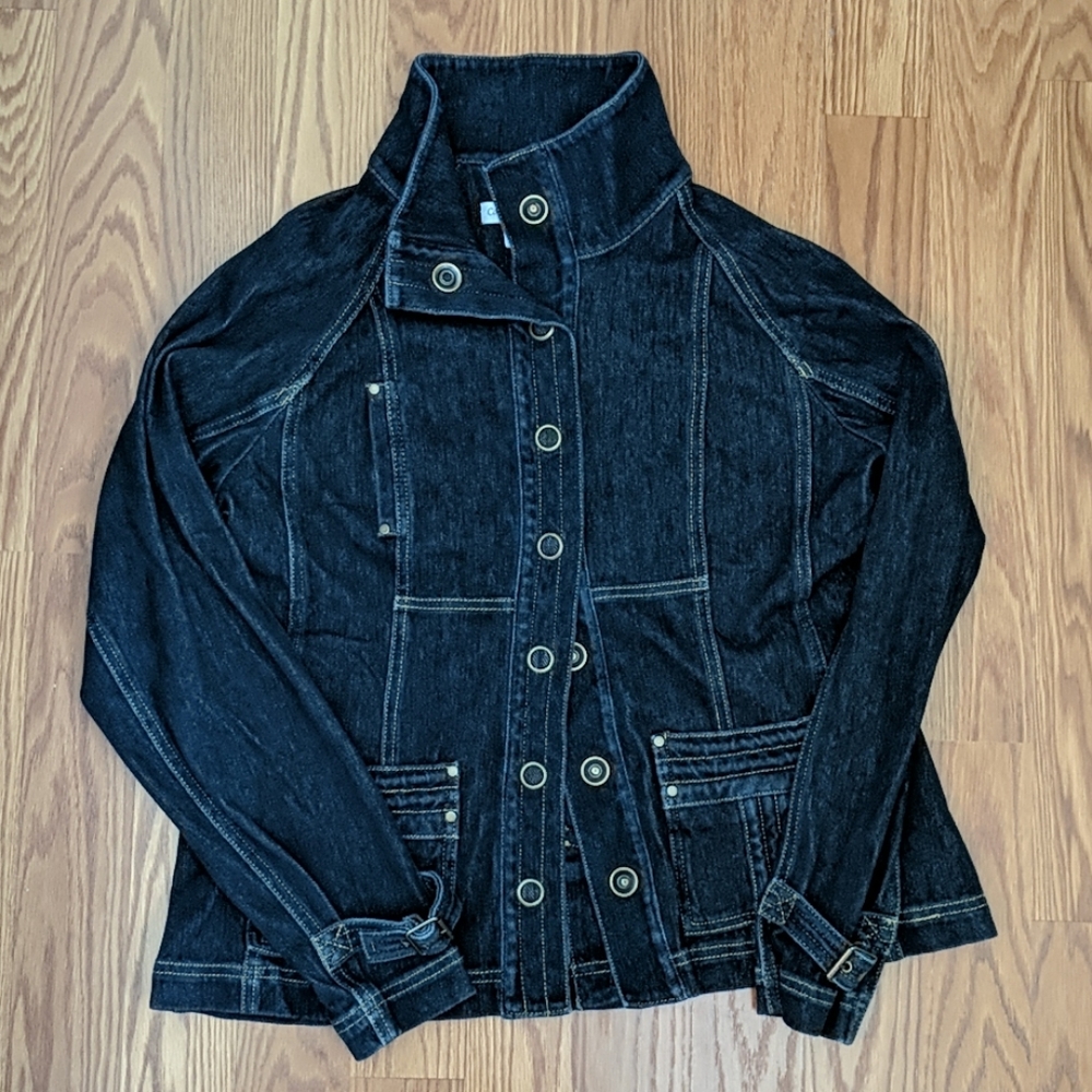 Coldwater Creek knit denim jacket